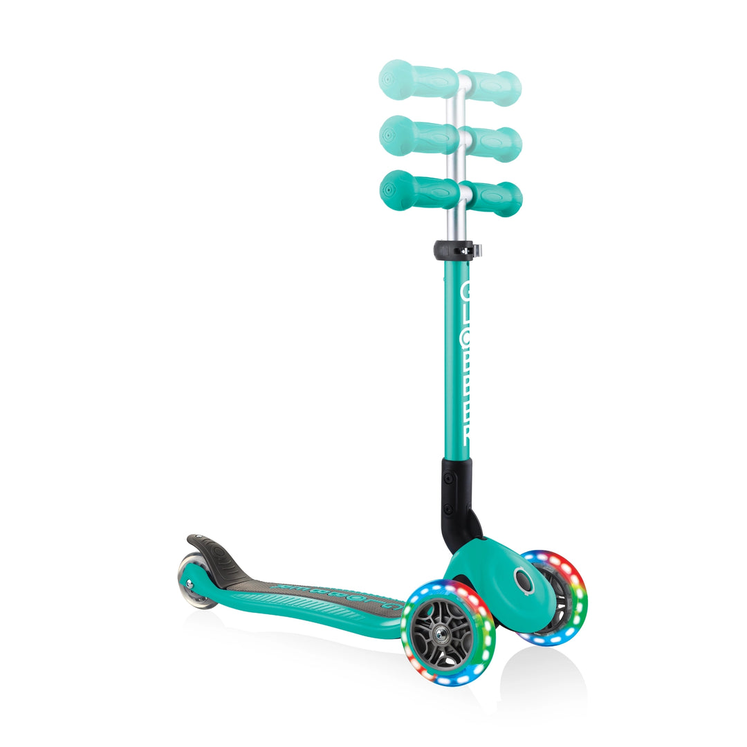 Patineta Globber Junior Con Luces Verde