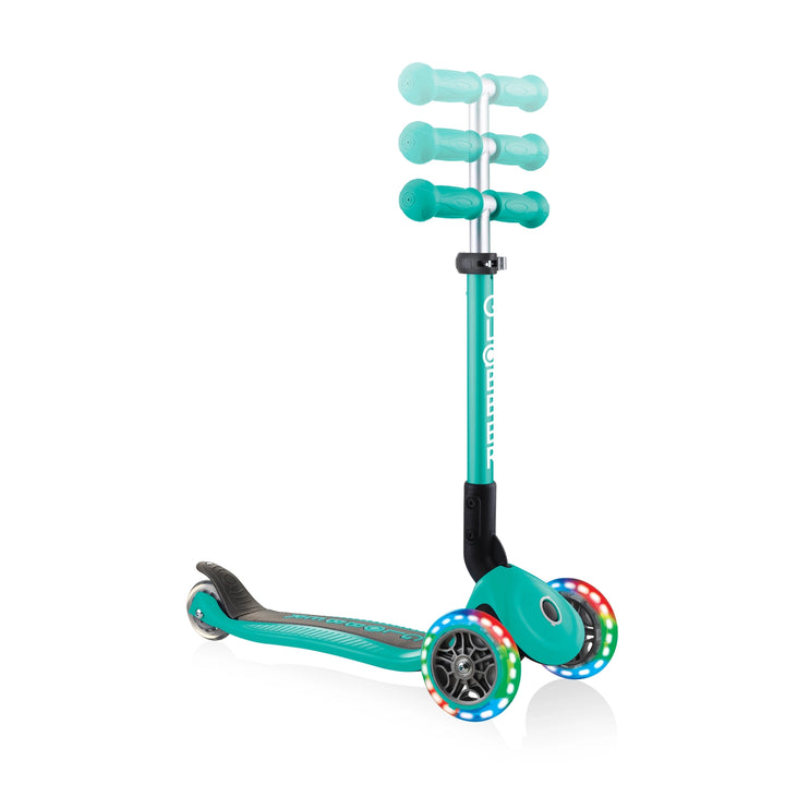 Patineta Globber Junior Con Luces Verde
