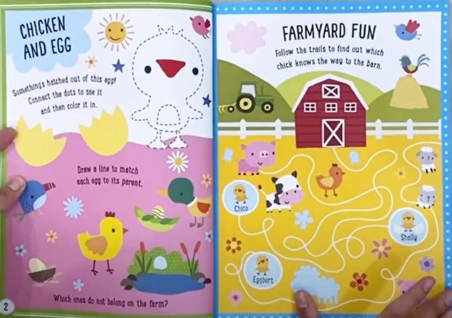 Libro De Actividades Con Stickers Para Ninos