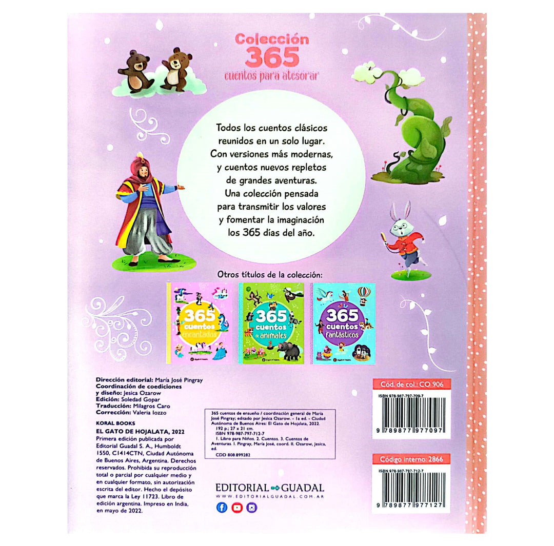 Libro 365 Cuentos De Ensueño
