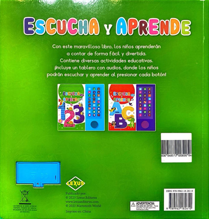 Libro Didactico Escucha Y Aprende 123