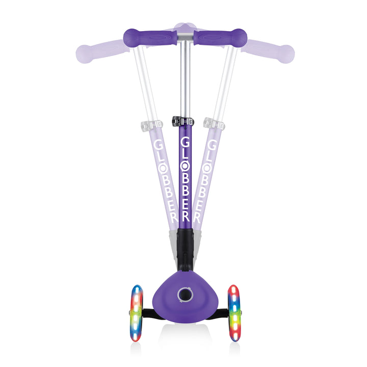 Patineta Globber Junior Con Luces Morada