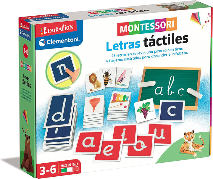 Juego Montessori Letras Táctiles Para Niños