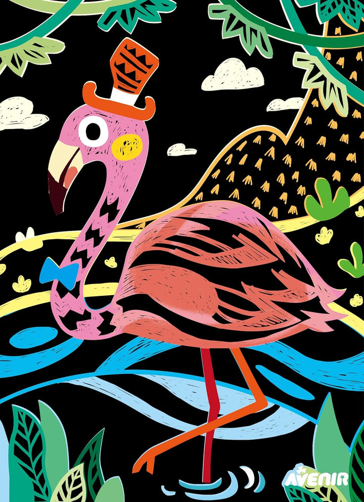 Set De Arte y Manualidades Para Raspar Aves