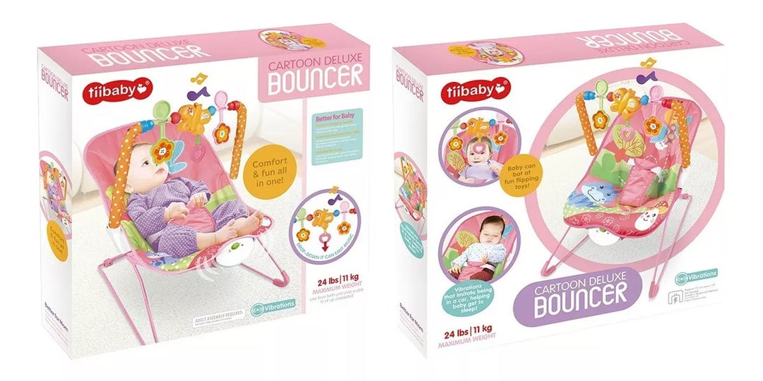 Silla Nido Rosada Con Vibración  Para Bebe