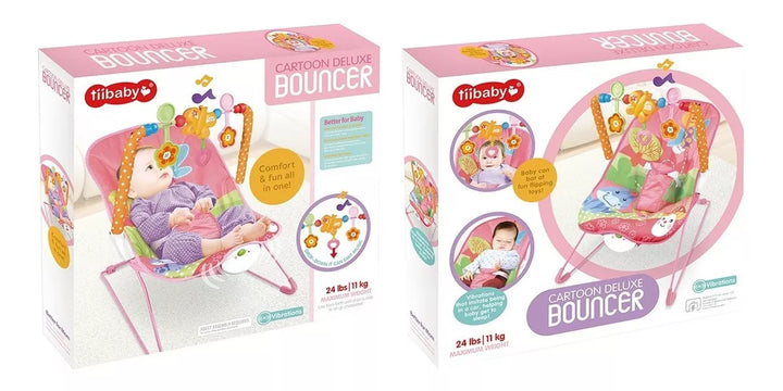 Silla Nido Rosada Con Vibración  Para Bebe