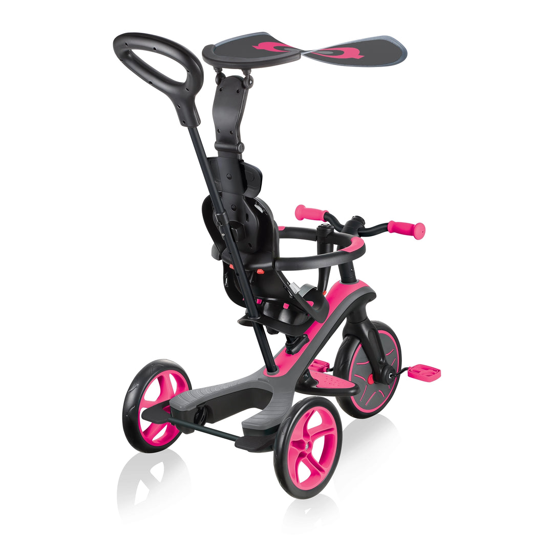 Triciclo y Bicicleta de Balance 4 en 1 Rosa para niños