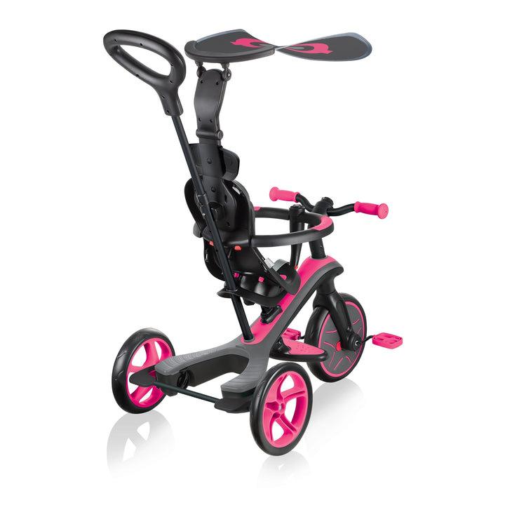 Triciclo y Bicicleta de Balance 4 en 1 Rosa para niños
