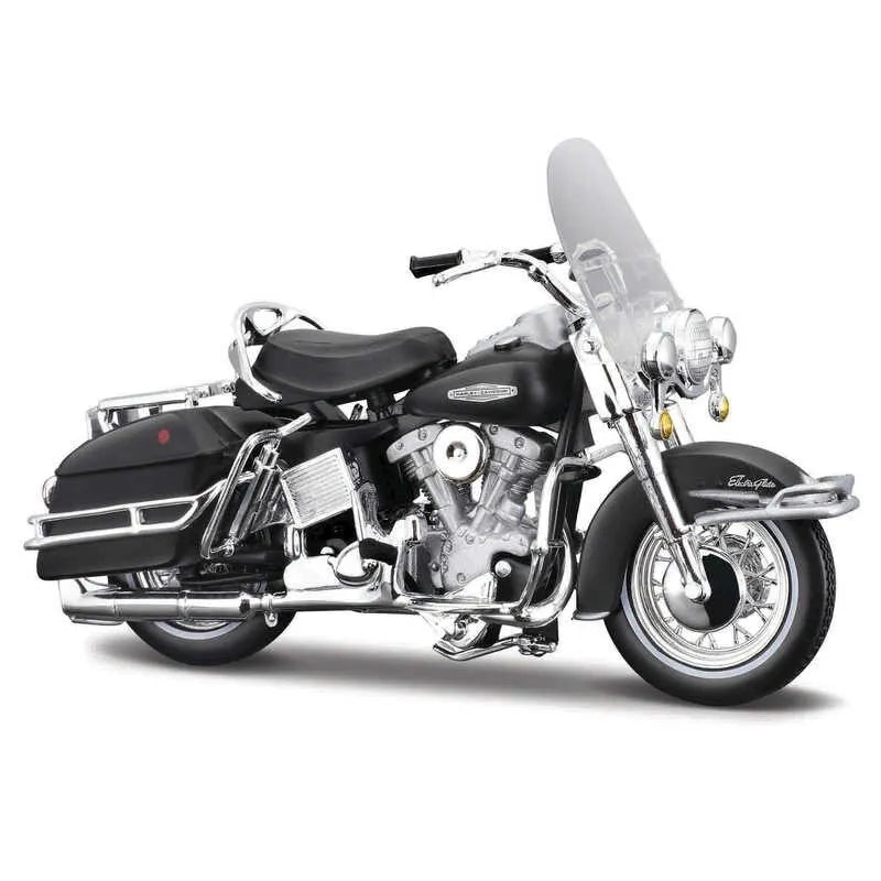 Moto De Colección A Escala 1:18 1966 Flh Electra Glide