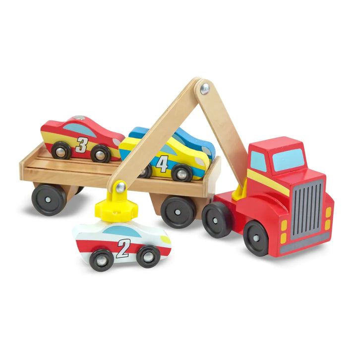 Camion De Remolque Magnetico En Madera