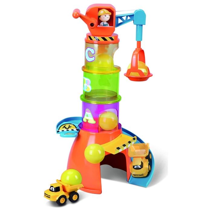 Juego Interactivo 5 En 1 Grúa Apilable De Colores
