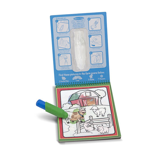 Libro De Actividades Pinta Con Agua Mascotas