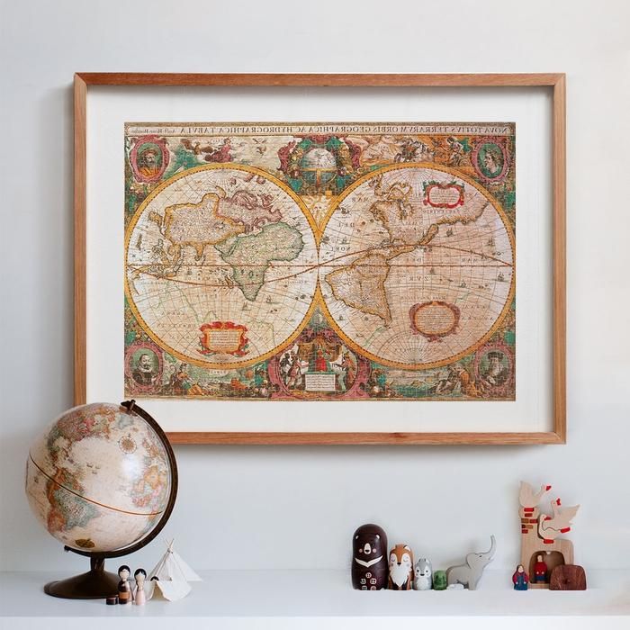 Rompecabezas 1000 Piezas Mapa Antiguo Arte