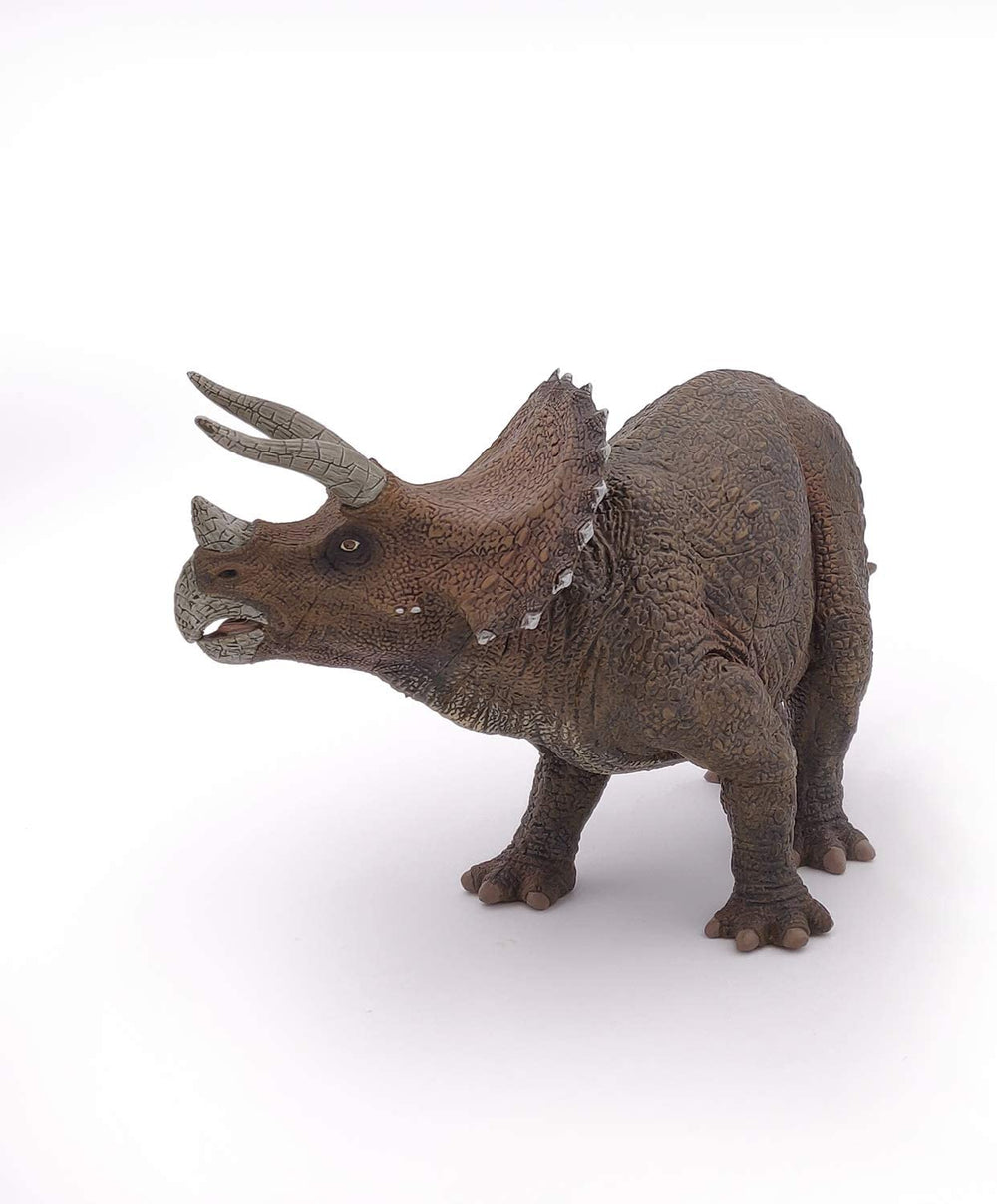 Dinosaurio Triceratops Pintado a Mano