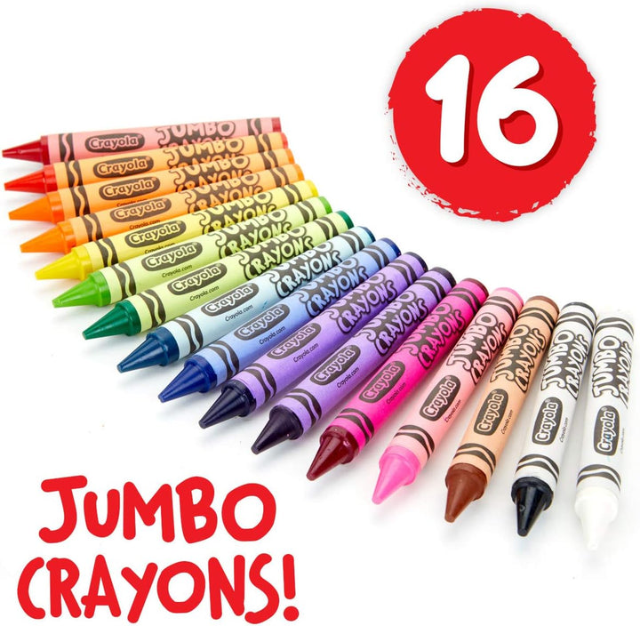 Caja De Crayones Gigantes Redondos 16Un