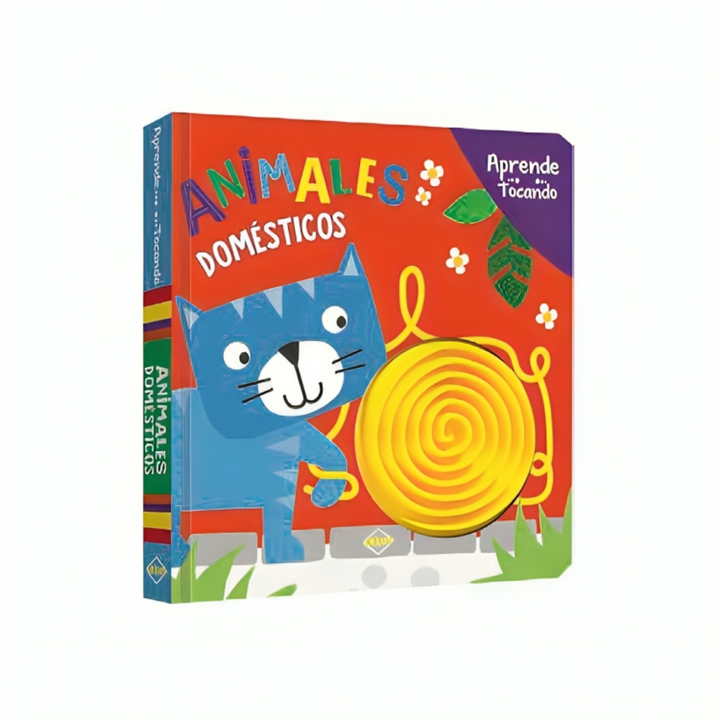 Libro Sensorial Aprende Tocando Animales Domesticos