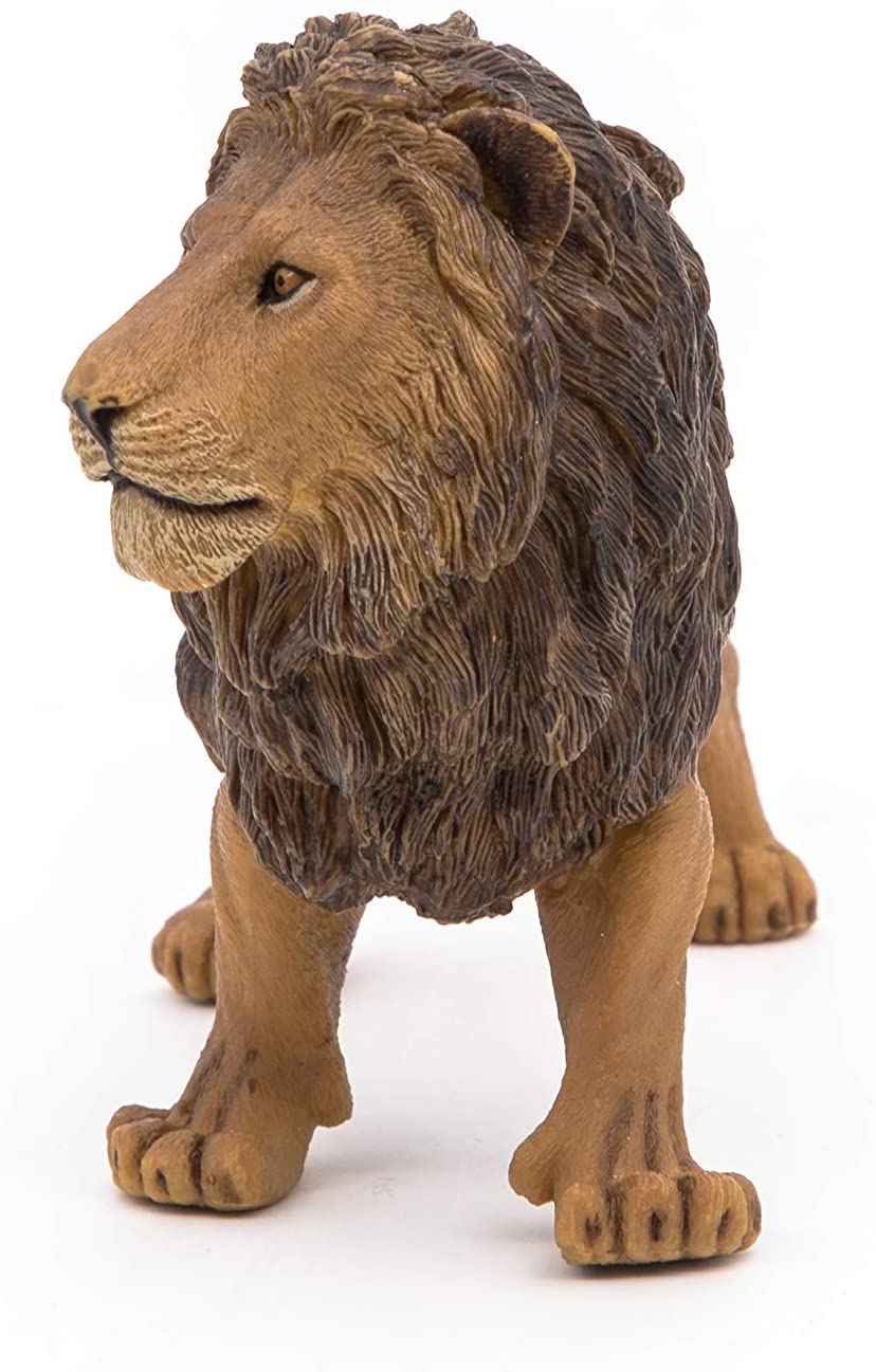 Figura Animales León Pintado a Mano