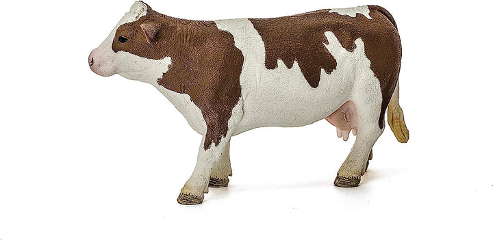 Figura Animales Vaca Fleckvieh Pintado A Mano
