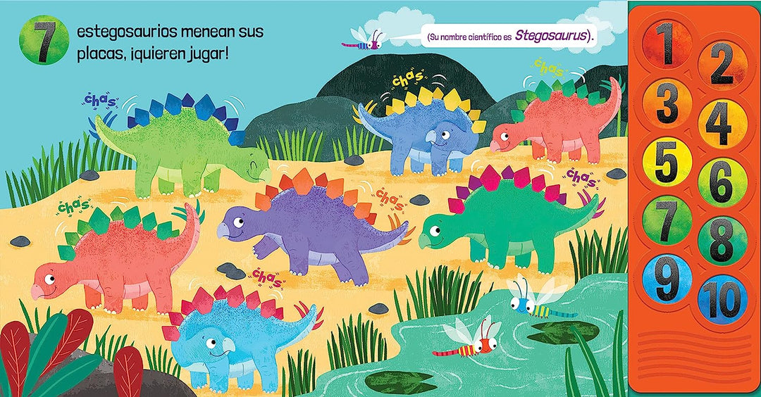Libro 123 Cuenta Como Los Dinosaurios