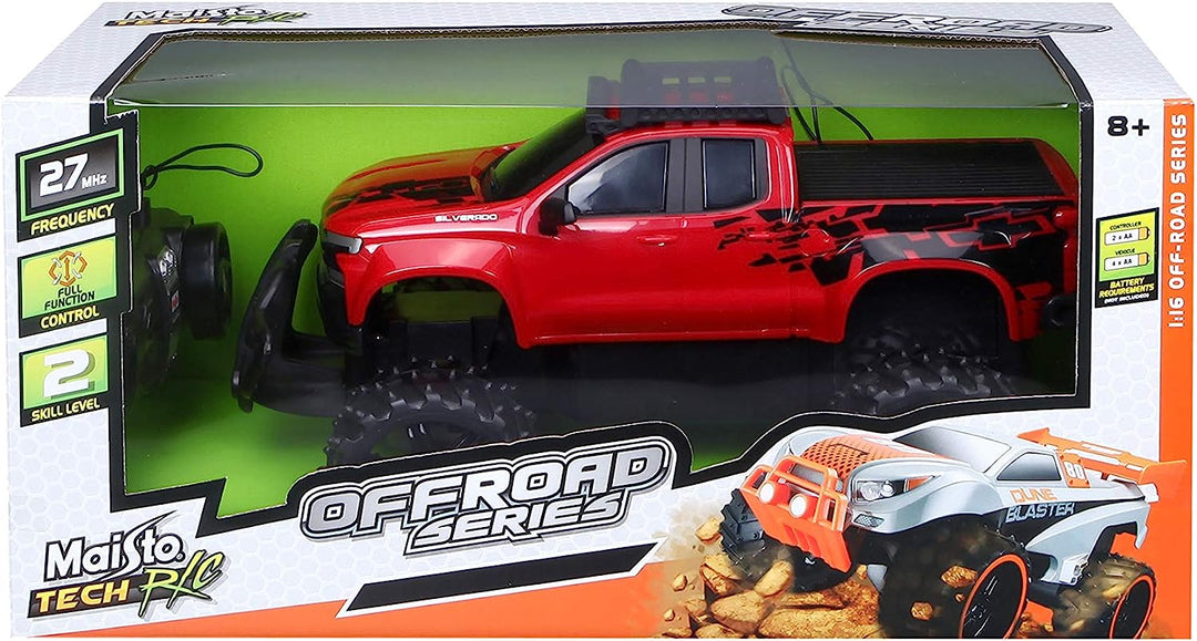 Carro A Control Remoto Chevrolet Silverado Off Road 1:16