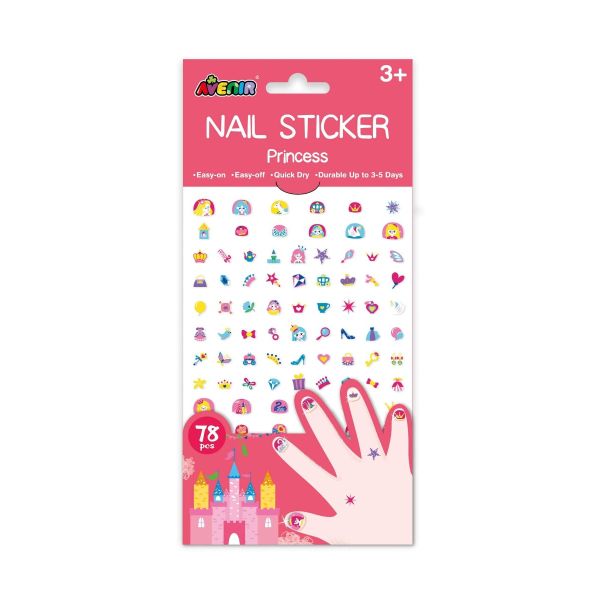 Set De Arte De Stickers Para Uñas Princesas