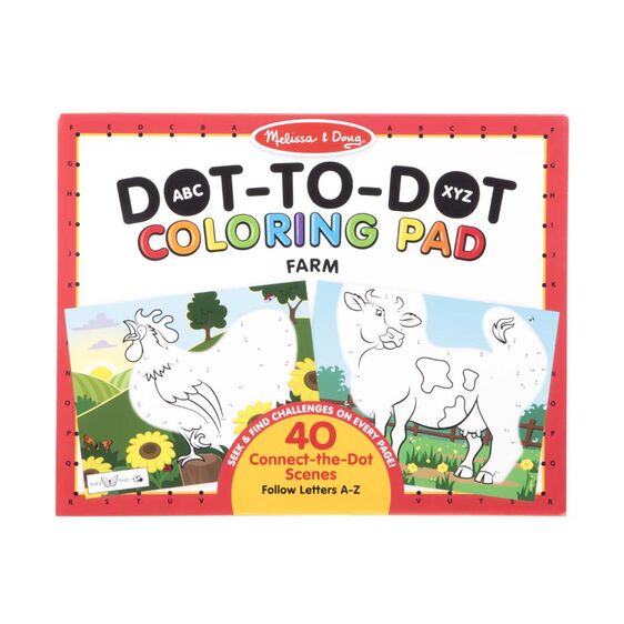 Plantillas para Colorear ABC Punto a Punto Granja