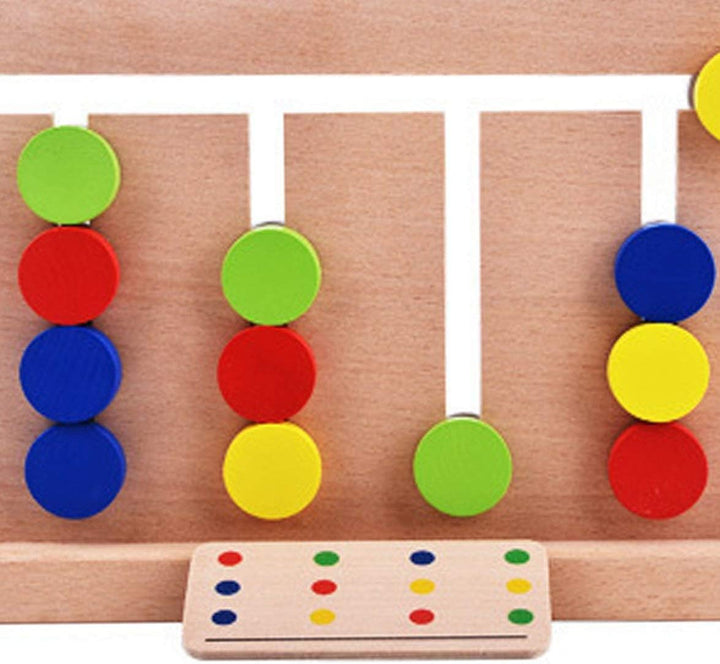 Juego Montessori Patron De Colores En Madera