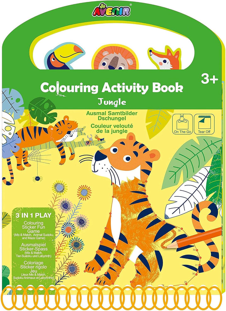 Set De Arte Libro Actividades Para Colorear La Selva