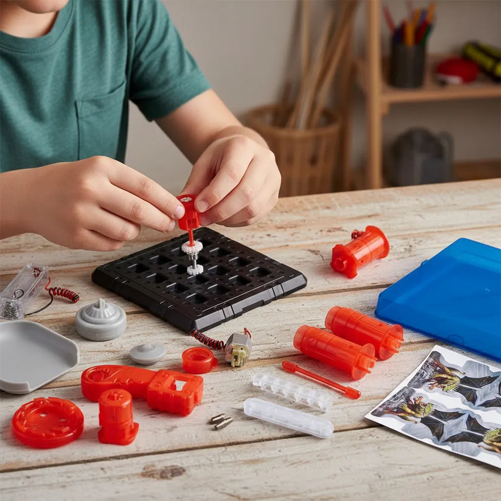 Experimento STEM Trompo Eléctrico para Niños