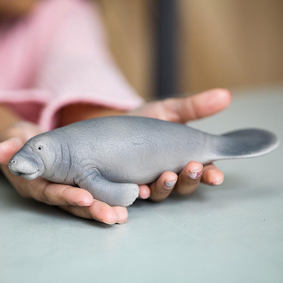 Figura Animales Manati Pintado A Mano