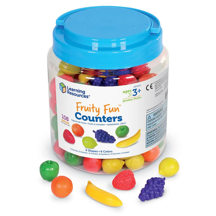 Set De Conteo Y Clasificación De Frutas Para Niños
