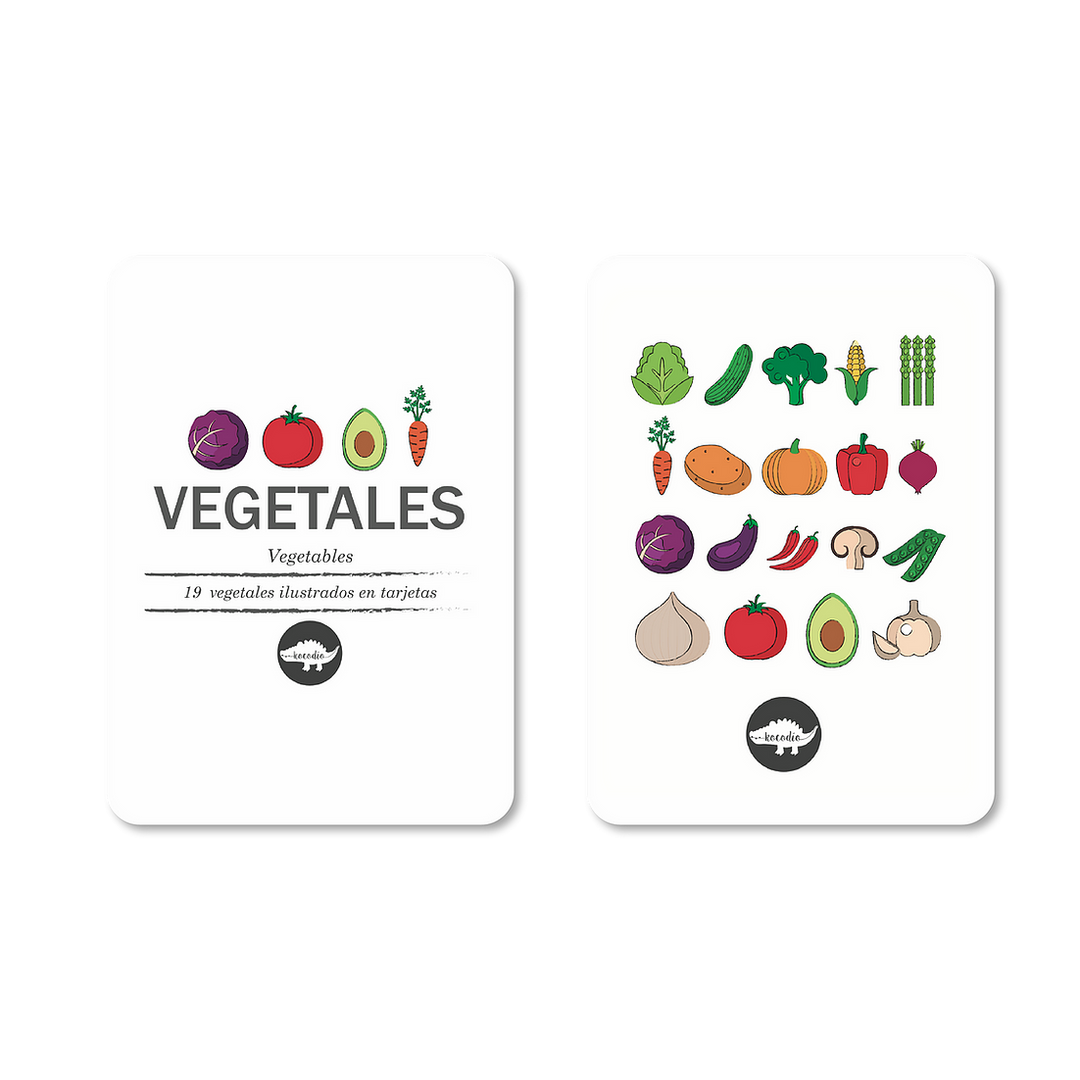 Flash Cards Kocodio Vegetales