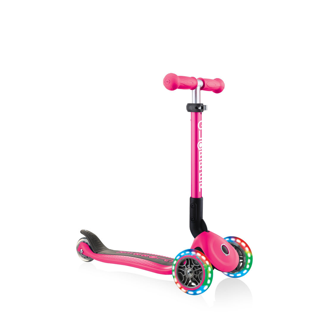Patineta Globber Junior Con Luces Rosa