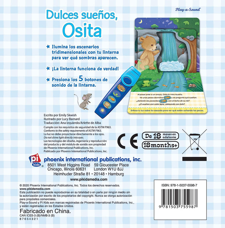 Libro Dulces Sueños Osita Con Linterna Mágica