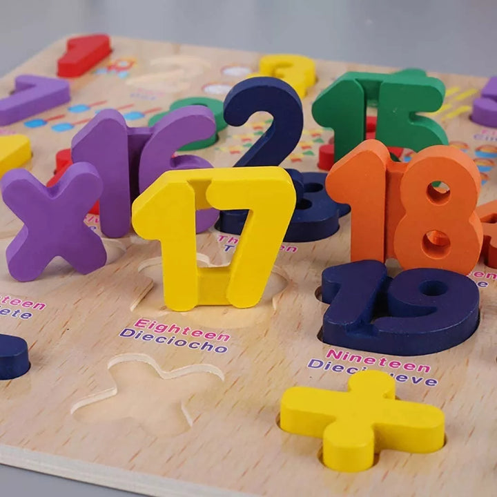Rompecabezas Numeros Espanol Ingles
