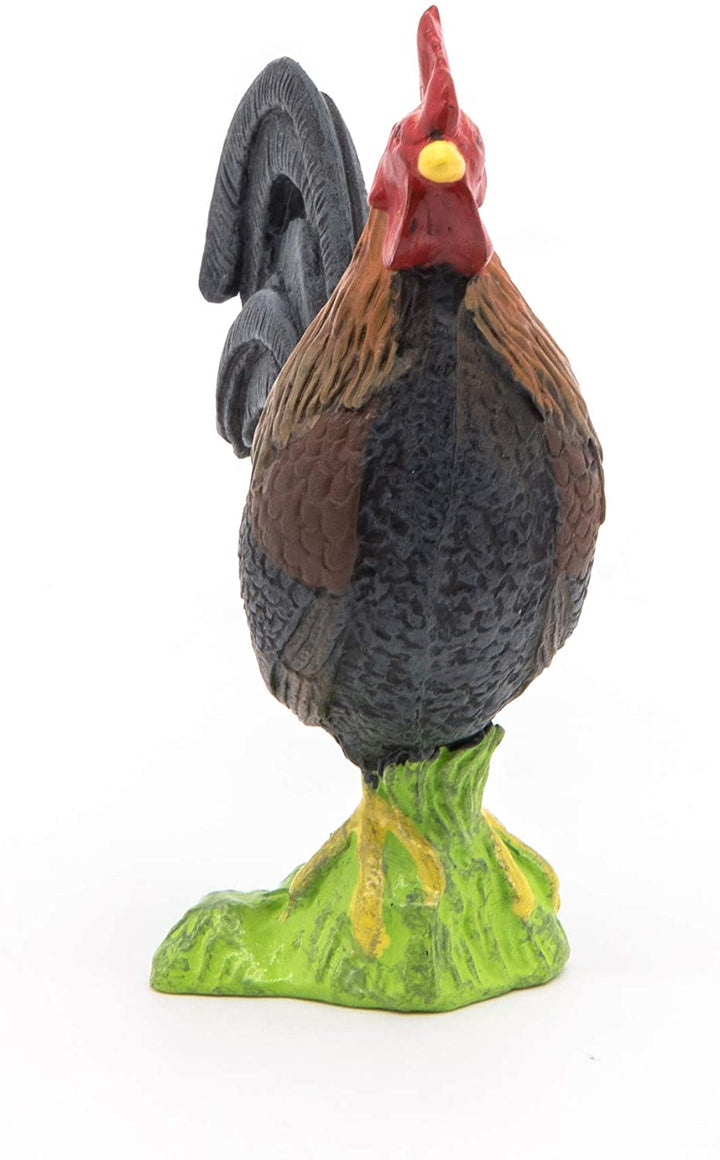 Figura Animales Gallo Galo Pintada a Mano