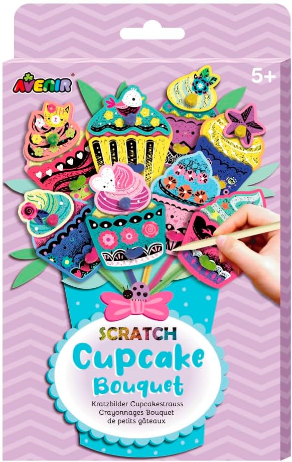 Set De Arte Marionetas Para Raspar Ramo DeCupcake