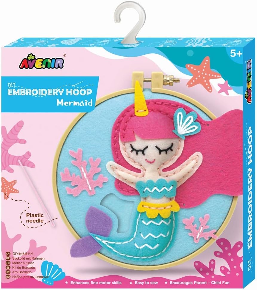 Set De Arte Y Manualidades Bordado Sirena