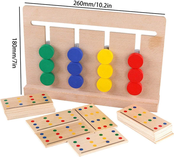 Juego Montessori Patron De Colores En Madera