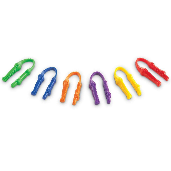 Pinzas Motricidad Fina Gator azul para niños