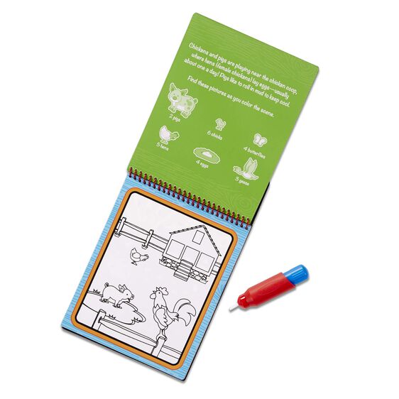 Libro para Pintar con Agua de la Granja