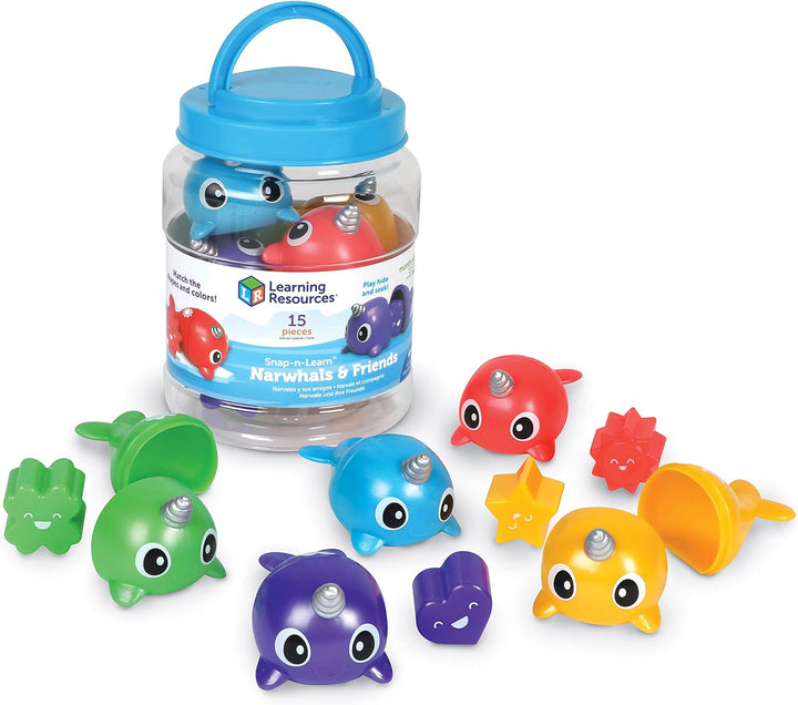 Juego Para Contar Narvales Figuras Y Colores