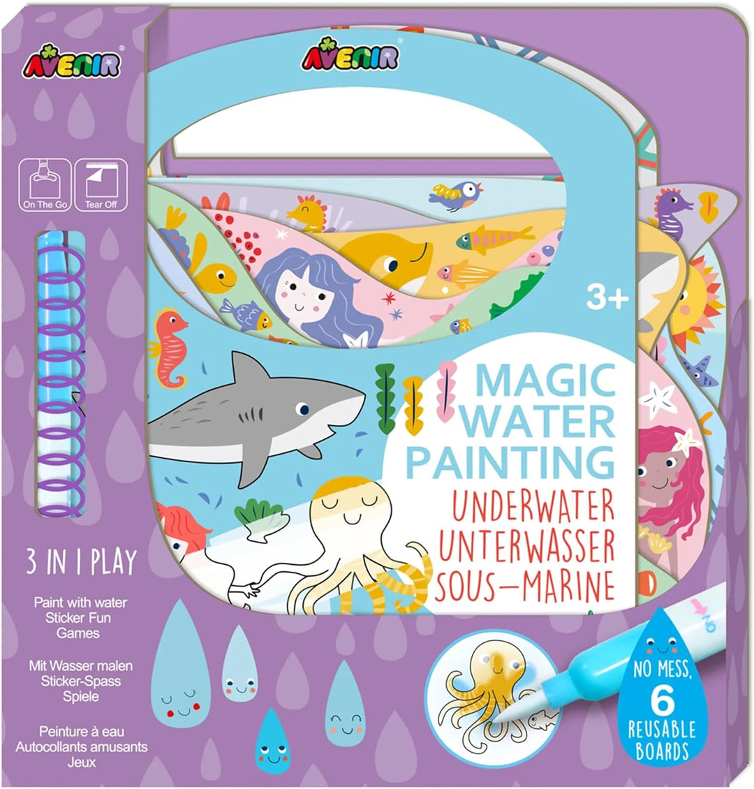 Libro Magico Para Pintar Con Agua Bajo El Mar
