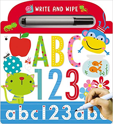 Libro en inglés Borrable ABC 123