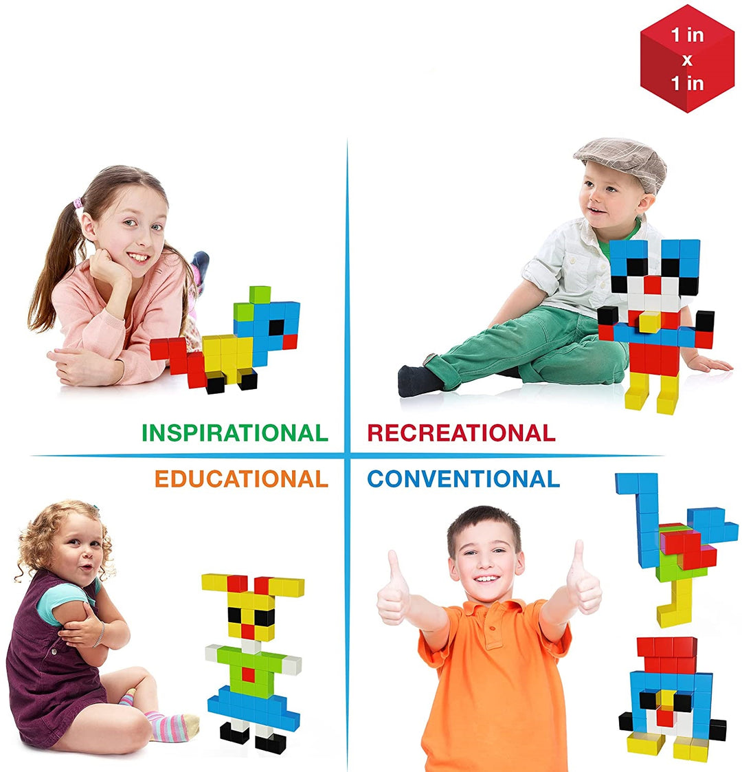 Cubos Magnéticos De Construcción STEM
