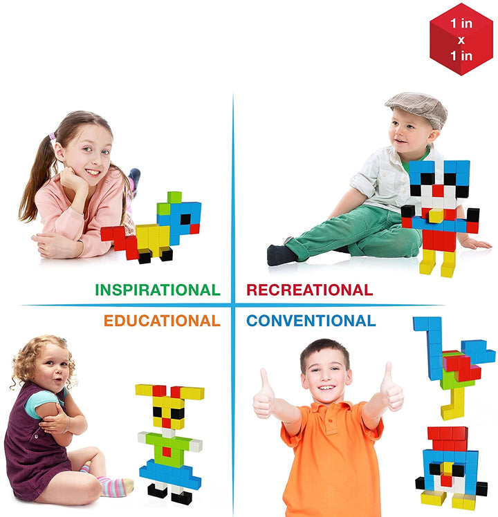 Cubos Magnéticos De Construcción STEM