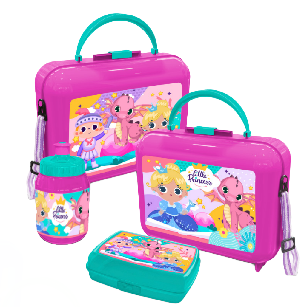 Lonchera Con Termo princesa para colegio niños