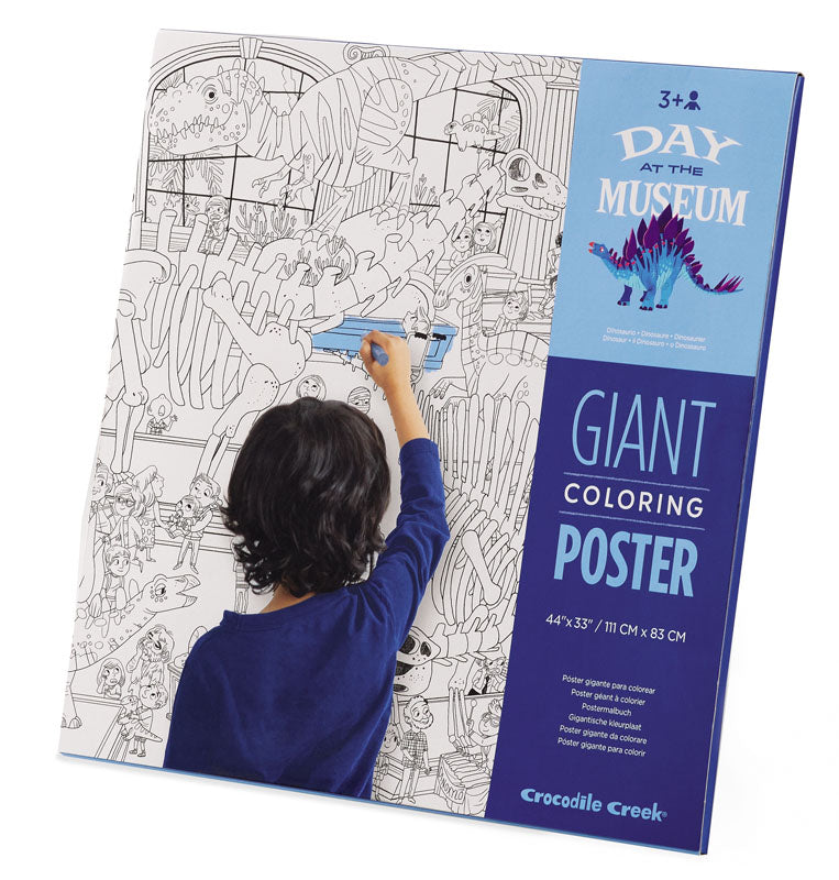 Poster Gigante Para Colorear Un Dia En El Museo
