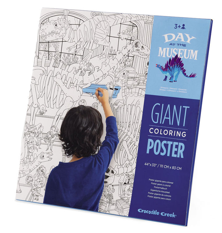 Poster Gigante Para Colorear Un Dia En El Museo