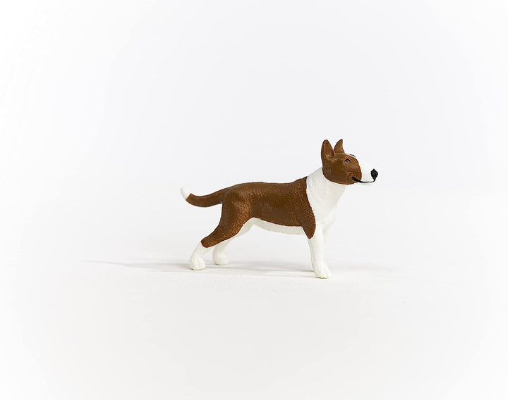 Figura Animales Perro Bull Terrier Pintado A Mano